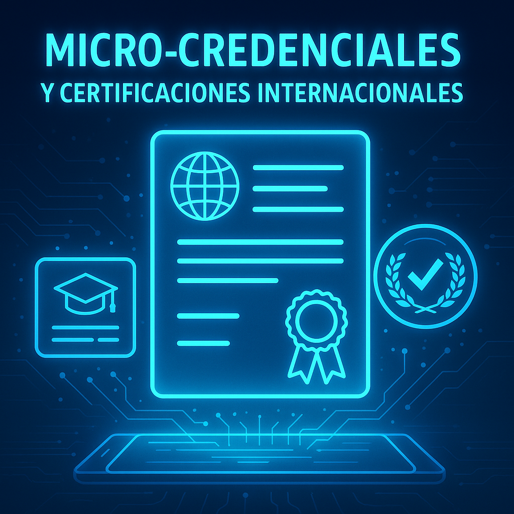 Microcredenciales y certificaciones internacionales